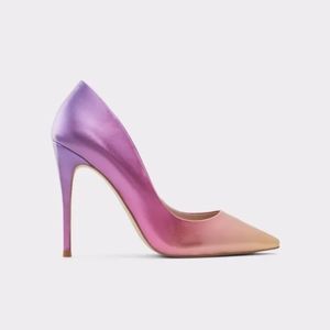 Aldo Stessy Purple Pink  Rose Gold Ombré Heels 5.5